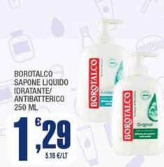 Borotalco - Sapone Liquido Idratante/Antibatterico