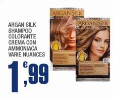 Argan Silk Shampoo Colorante Crema Con Ammoniaca