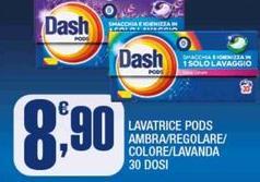 Dash - Lavatrice Pods Ambra/Regolare/Colore/Lavanda