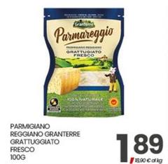 Parmareggio - Parmigiano Reggiano Granterre Grattuggiato Fresco