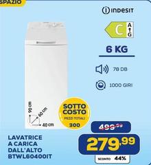 Indesit - Lavatrice A Carica BTWL60400IT
