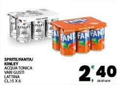Kinley - Sprite/Fanta/ Acqua Tonica