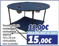 Solo - Tavolo Spiggia Campeggio Richiudibile 342113