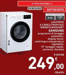 Samsung - Lavatrice A Carica Frontale WW80FG3M05AWET