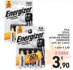 Energizer - Pile Stilo, Alkaline Power