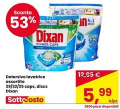 Dixan - Detersivo Lavatrice Assortito 29/32/35 Caps, Discs
