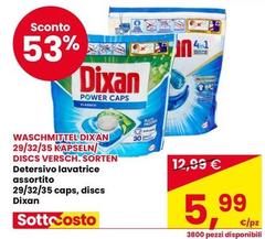 Dixan - Detersivo Lavatrice Assortito 29/32/35 Caps, Discs