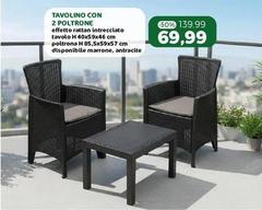 Tavolino Con 2 Poltrone