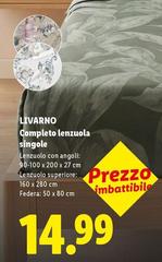 Livarno - Completo Lenzuola Single