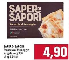 Saper di sapori - Focaccia Al Formaggio Surgelato