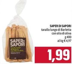 Saper di sapori - Tarallo Lungo Di Barletta Con Olio Di Oliva