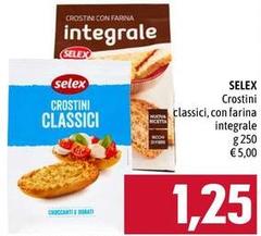 Selex - Crostini Classici, Con Farina Integrale