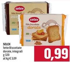 Selex - Fette Biscottate Dorate, Integrali