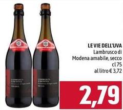 Le vie dell'uva - Lambrusco Di Modena Amabile, Secco