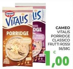 Cameo - Vitalis Porridge Classico Frutti Rossi