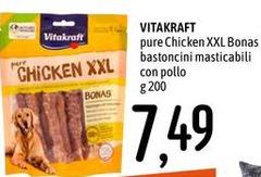 Vitakraft - Pure Chicken Xxl Bonas Bastoncini Masticabili Con Pollo