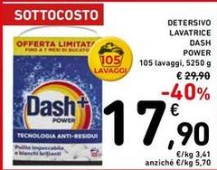 Dash - Detersivo Lavatrice Power 105 Lavaggi
