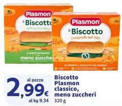 Plasmon - Biscotto Classico, Meno Zuccheri