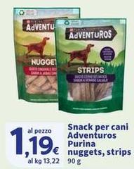 Purina - Snack Per Cani Adventuros Nuggets, Strips