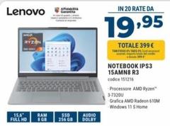 Lenovo - Notebook IPS3 15AMN8 R3