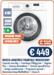 Bosch - Lavatrice Frontale WGE03200IT