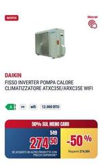 Daikin - Fisso Inverter Pompa Calore Climatizzatore Atxc35e/Arxc35e Wifi