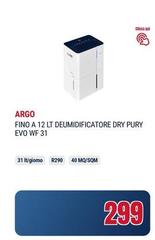 Argo - A 12 Lt Deumidificatore Dry Pury Evo WF 31