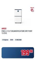 Argo - Fino A 12 Lt Deumidificatore Dry Pury 13 Evo