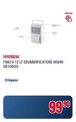 Hyundai - Fino A 12 Lt Deumidificatore Wshn-de10w35