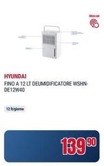 Hyundai - Fino A 12 Lt Deumidificatore Wshn-DE12W40
