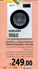 Samsung - Lavatrice A Carica Frontale WW80FG3MMO5AWET