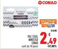 Conad - Pile Stilo, Ministilo