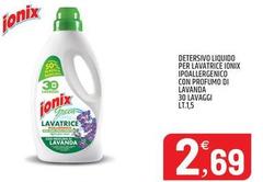Ionix - Detersivo Liquido Per Lavatrice Ipaillergenico Con Proteumo Di Lavanda 30 Lavaggi