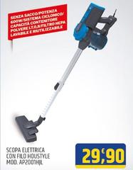 Houstyle - Scopa Elettrica Con Filo  MOD. AP2001HJL