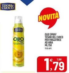 Tesori del cuoco - Olio Spray Tesori Del Cuoco Per Friggitrice Ad Aria
