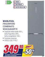 Whirlpool - WHKL2640XP7E frigorifero con congelatore Libera installazione 355 L E Argento