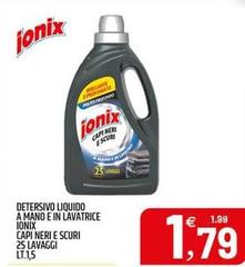 Ionix - Detersivo Liquido A Mano E In Lavatrice Capi Neri E Scuri 25 Lavaggi
