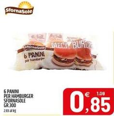 Sfornasole - 6 Panini Per Hamburger