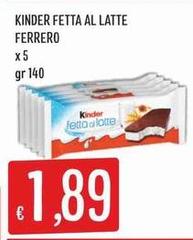 Ferrero - Kinder Fetta Al Latte