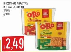 Saiwa - Biscotti Oro Fibrattiva Integrali