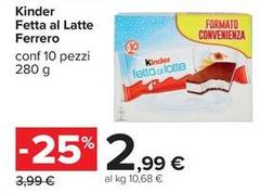 Ferrero - Kinder Fetta Al Latte