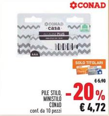 Conad - Pile Stilo, Ministilo