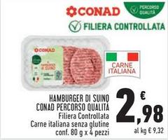 Conad - Hamburger Di Suino Percorso Qualità
