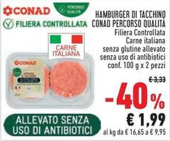 Conad - Hamburger Di Tacchino Percorso Qualità