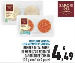 Sapori - &Idee Hamburger Di Salmone, Di Merluzzo Nordico