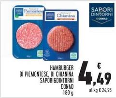 Sapori - Hamburger Di Piemontese, Di Chianina &Dintorni