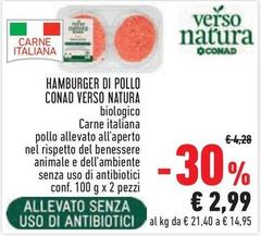 Conad - Hamburger Di Pollo Verso Natura