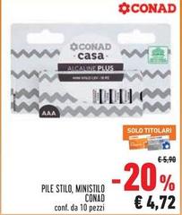 Conad - Pile Stilo, Ministilo