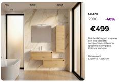 Selene Mobile Da Bagno Sospeso Con Due Cassetti 