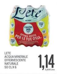 Lete - Acqua Minerale Effervescente Naturale